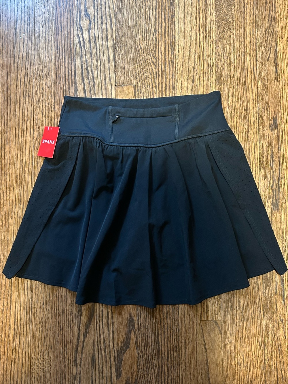 SPANX Get Moving Black Athletic Skort NWT XS High Rise Tennis Golf Running Skirt - Picture 3 of 6